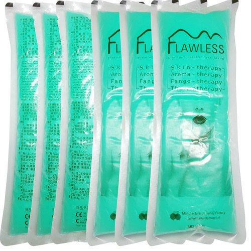 Flawless Paraffin Wax no.4 menthol Refill, 6 lbs nature Scented Paraffin Wax Blocks for Paraffin Bath, Paraffin Bath Wax 6 Pack, Use To Relieve Stiff Muscles and Arthitis Pain - Deeply Hydrates and Protects